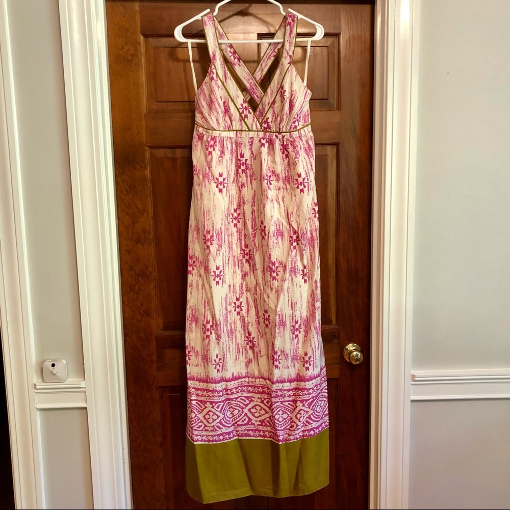 Ann Taylor Loft 100% silk maxi dress